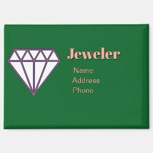 Personalisieren Sie Werbung für Juwelier-Geschäfte Magnet