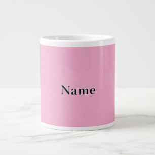 Personalisieren Sie Wertvoll rosa mit Namen Jumbo-Tasse