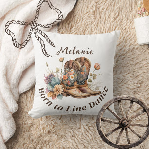 Personalisieren Sie Western Boho Line Dance Kissen