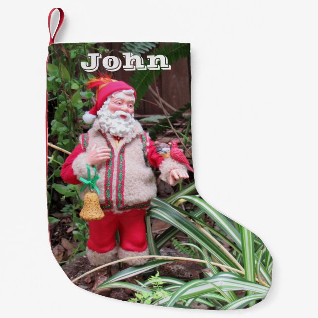 Personalisieren Sie Woodland Weihnachten Strumpf Kleiner Weihnachtsstrumpf (Vorderseite)