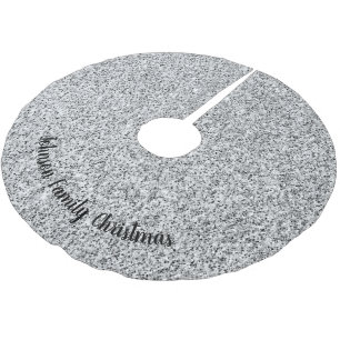 Personalisieren Sie wunderschöne Silver Glitzer G Polyester Weihnachtsbaumdecke