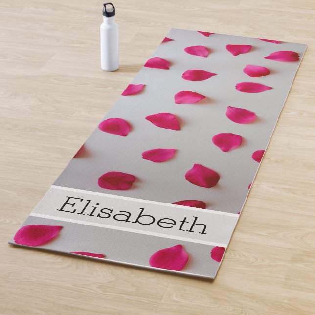 Personalisieren Sie Yoga Mat - Rote Rose Petals Yogamatte (Beispiel)