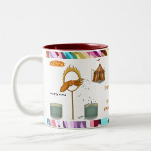 Personalisieren: Spritzender Tintenfisch Zweifarbige Tasse