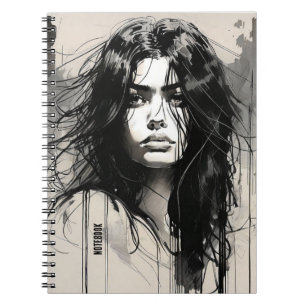 PERSONALISIEREN: Tintenportrait   Notebook-Journal Notizblock