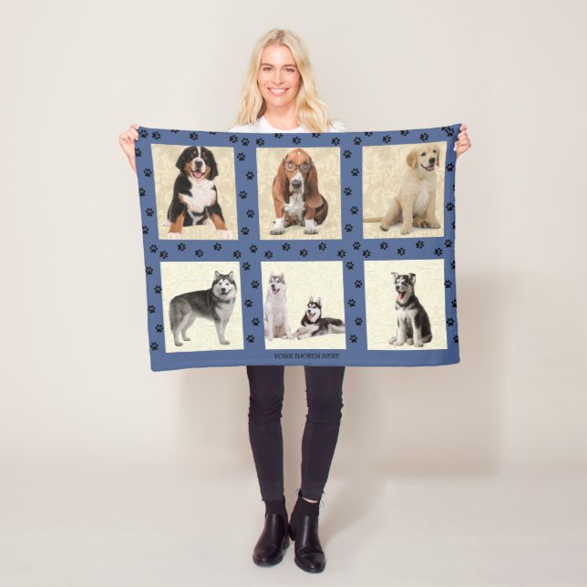 Personalisieren von 6 FOTO-Template Fleece Blanket (Beispiel)