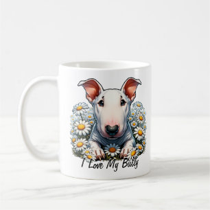 Personalisieren von Bull Terrier in Daisies Kaffeetasse