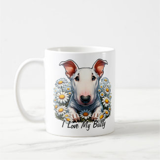 Personalisieren von Bull Terrier in Daisies Kaffeetasse