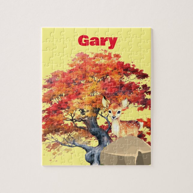 Personalisieren von Deer Puzzle (Vertikal)