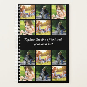 Personalisieren von Foto-Collage und Text Planer