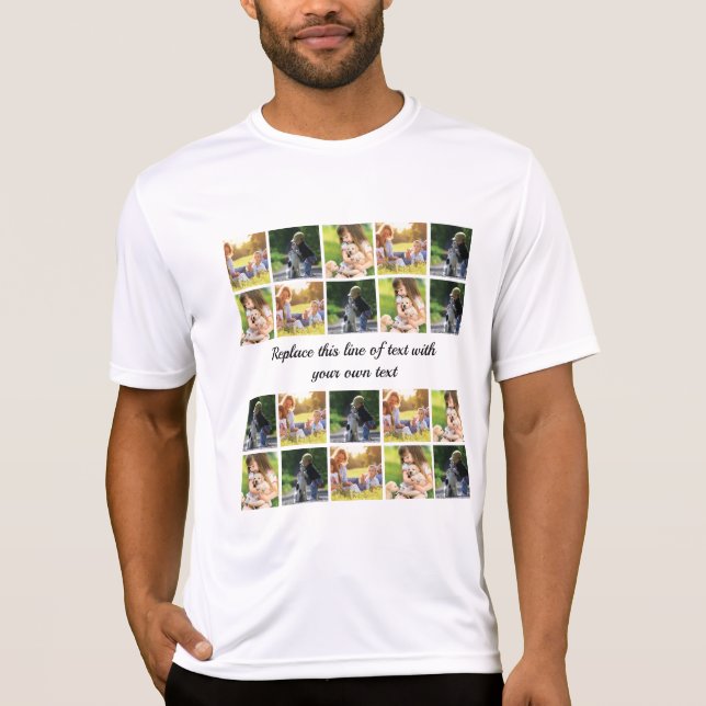 Personalisieren von Foto-Collage und Text T-Shirt (Vorderseite)