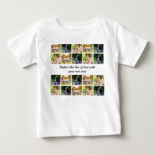 Personalisieren von Foto- und Textdateien Baby T-shirt