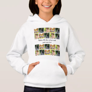 Personalisieren von Foto- und Textdateien Hoodie