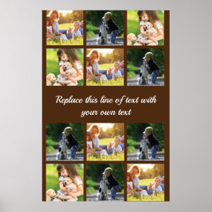 Personalisieren von Foto- und Textdateien Poster