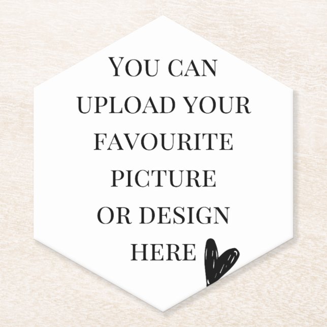 Personalisieren von Hexagon-Spitze Untersetzer (Vorderseite)