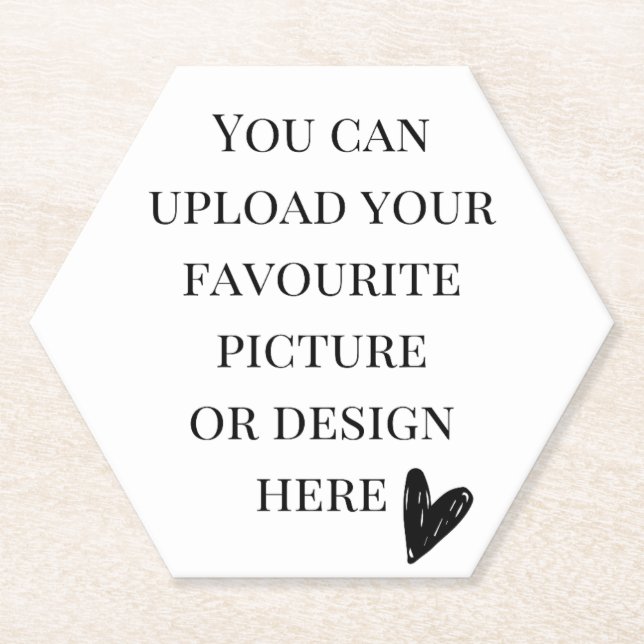 Personalisieren von Hexagon Untersetzer (Vorderseite)