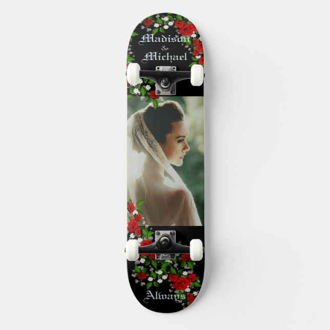 Personalisieren von Namen und großen Fotos Skateboard (Vorderseite)