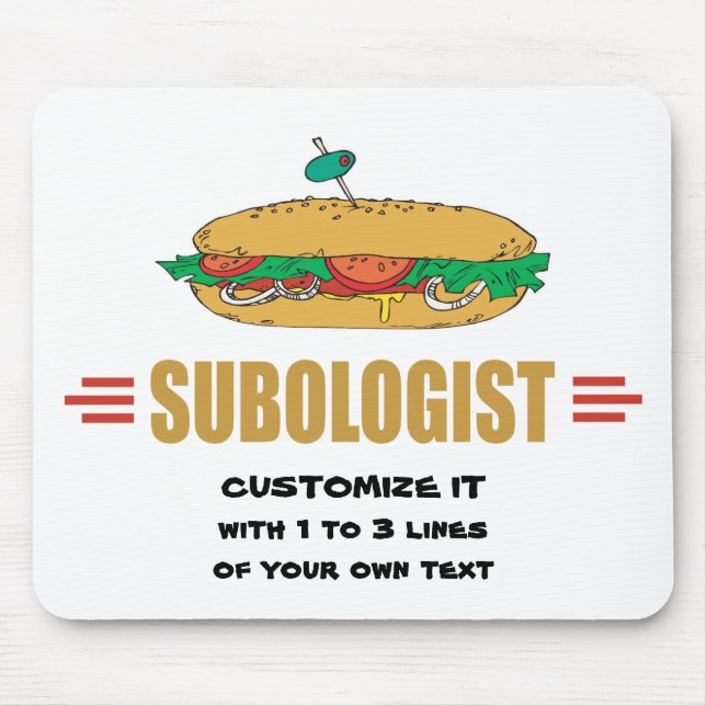 Personalisieren von Sub-Sandwiches Mousepad (Vorne)