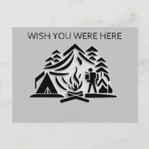 Personalisieren von Text-Camping-Reisen Postkarte
