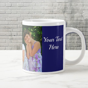 Personalisieren von Text Custom Kids Foto Vater Bi Jumbo-Tasse