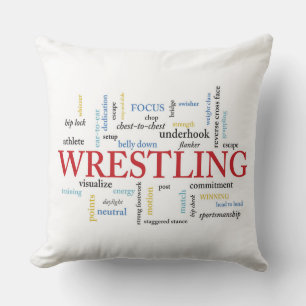 Personalisieren, Wrestling Coach Vielen Dank in Wo Kissen