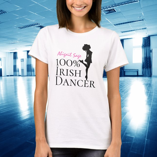Personalisiert 100% Irish Dancer Hard Shoe Dance T-Shirt (Von Creator hochgeladen)