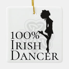 Personalisiert 100% Irish Dancer Hard Shoe Weihnac Keramikornament