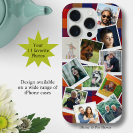 Personalisiert 11 Fotomaterial Slim iPhone 15 Pro Hülle