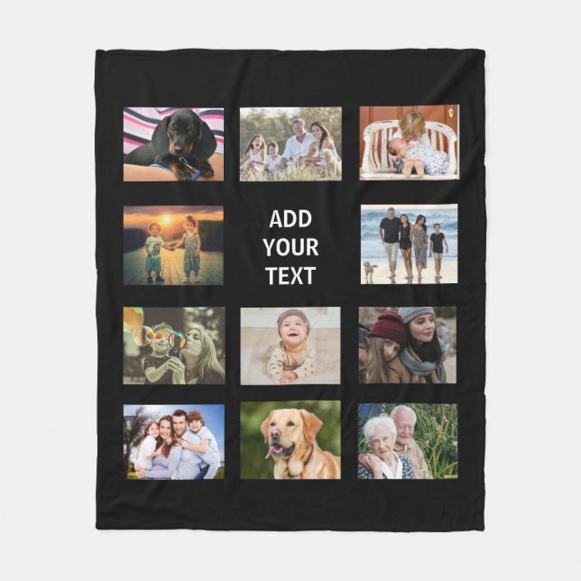 Personalisiert 11 Fotomontage Fleece Blanket (Vorderseite)