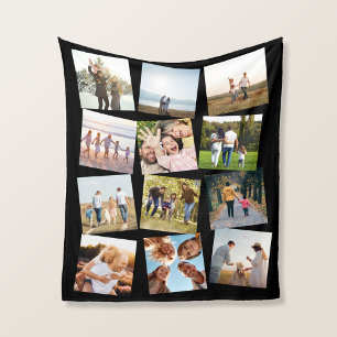 Personalisiert 12 Fotomaterial Fleecedecke