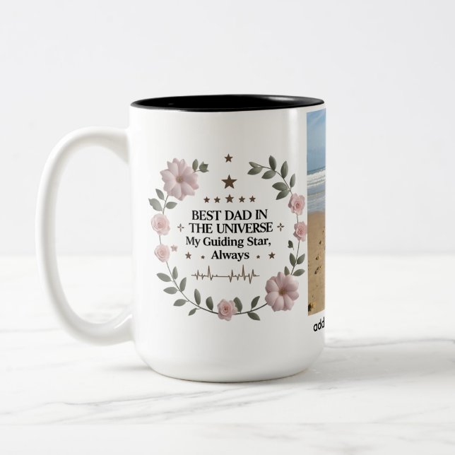 Personalisiert 15 oz Zwei-Tonen-Tasse Zweifarbige Tasse (Links)