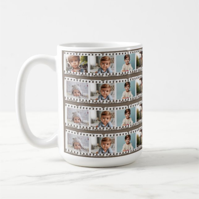 Personalisiert 16 Foto und Freunde, Vintag Kaffeetasse (Links)