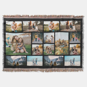 Personalisiert 16 Fotomontage Fleece Blanket Decke