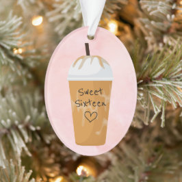 Personalisiert 16 . Geburtstag Ice Coffee Christma Ornament