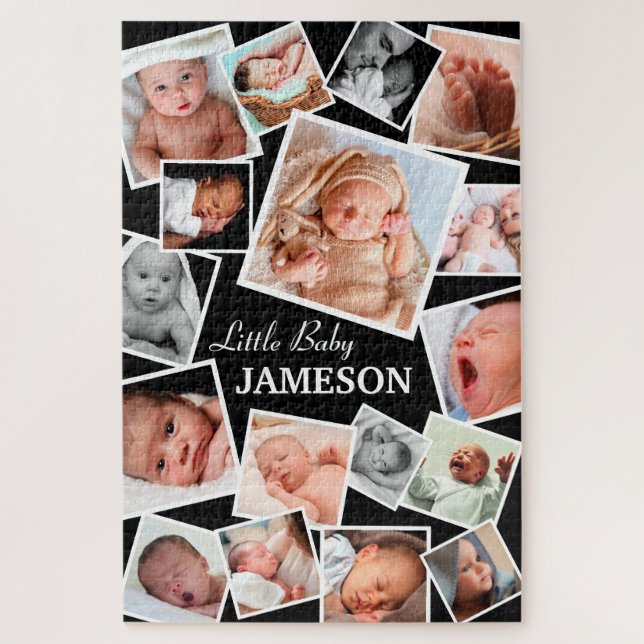 Personalisiert 17 Baby-FotoCollage Puzzle (Vertikal)