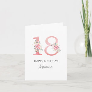 Personalisiert 18 Jahre Karte