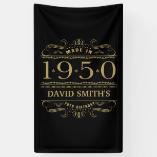 Personalisiert 1950 70. Geburtstag Banner
