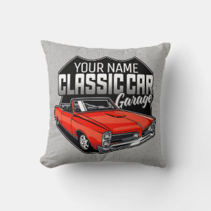 Personalisiert 1966 Konvertible Classic Car Garage Kissen