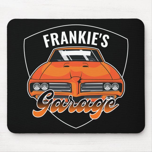 Personalisiert 1969 Ram Air 400 Muscle Car Garage Mousepad (Vorne)
