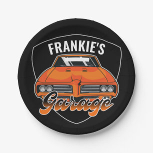 Personalisiert 1969 Ram Air 400 Muscle Car Garage  Pappteller