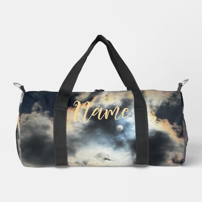 Personalisiert 19" L Duffle Bag - Cloudy Sky (Vorderseite)