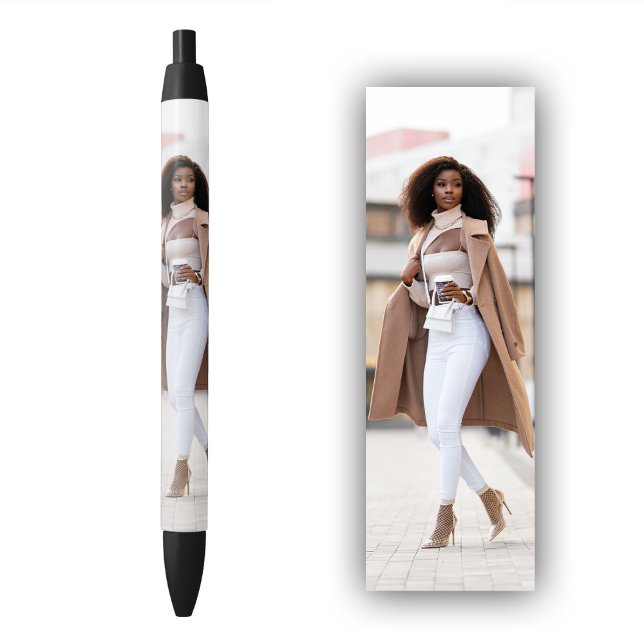 Personalisiert 1 Foto Pen Minimalistische Vorlage Kugelschreiber (Personalized 1 Photo Pen Minimalist Template)