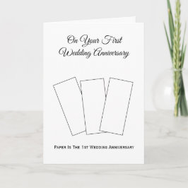 Personalisiert 1. Hochzeitstag Karte