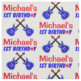 PERSONALISIERT 1 JR ALTER ROCK STAR FABRIC STOFF