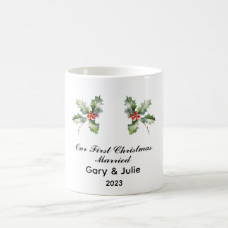 Personalisiert 1. Weihnachtsfest Verheiratet Keepa Kaffeetasse