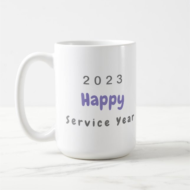 Personalisiert 2023 Happy Service Tasse (Links)