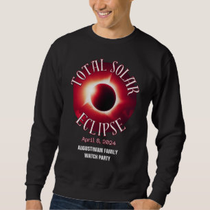 Personalisiert 2024 INSGESAMT SOLAR ECLIPSE Sweatshirt