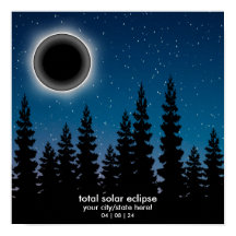 Personalisiert 2024 Solar Eclipse Souvenir Memento