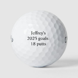 Personalisiert "2025 Tore: 18 Putts" lustig Golfball