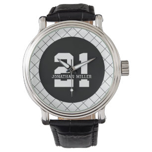 Personalisiert 21. Geburtstag Modern und elegant Armbanduhr