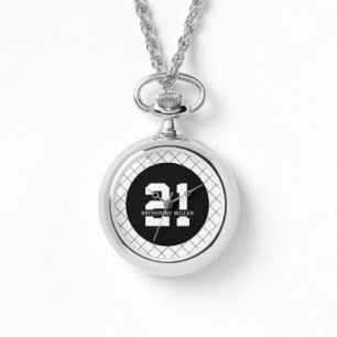Personalisiert 21. Geburtstag Modern und elegant Armbanduhr